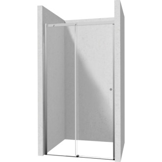 Deante KERRIA PLUS posuvné sprchové dvere 110 cm s TotalWhite sklom, chróm KTSP011P