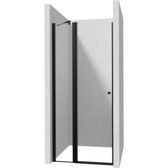 Deante KERRIA PLUS otočné sprchové dvere 80 cm s TotalWhite sklom, čierna KTSUN42P