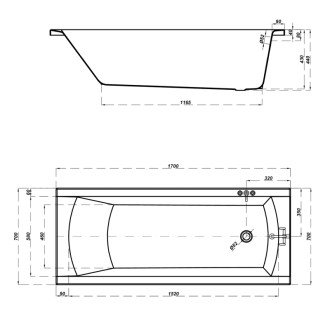 Cersanit Vaňa Korat 170x70 S301-122