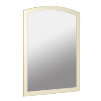 RETRO zrkadlo v drevenom ráme 650x910mm, starobiela 1685