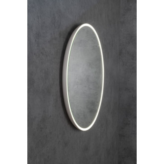 FLOAT okrúhle zrkadlo s LED podsvietením ? 740mm, biela 22574