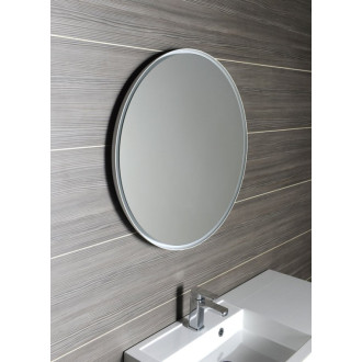 FLOAT okrúhle zrkadlo s LED podsvietením ? 740mm, biela 22574