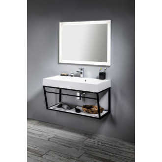 FLUT zrkadlo s LED podsvietením 900x700mm, biela FT090
