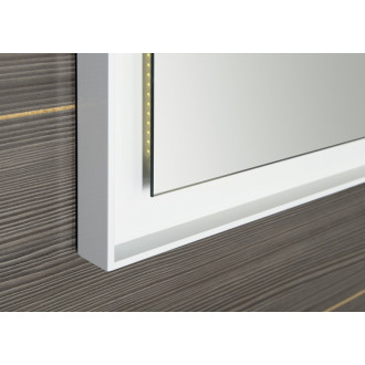 FLUT zrkadlo s LED podsvietením 900x700mm, biela FT090
