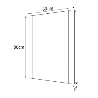DURANGO zrkadlo s LED osvetlením 600x800mm, senzor DG060