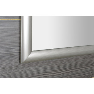 ESTA zrkadlo v drevenom ráme 580x780mm, strieborná s prúžkom NL395