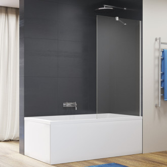 RONAL EASY Pevná vaňová zástena aluchróm číre STR4P6BSM25007
