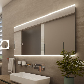 ZP12006 nástenné zrkadlo LED podsvietené 120x70