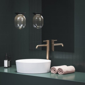 Ravak ES 015.61RGB Umývadlová stoj. bater. BeCool 340mm bez výp. Rose Gold Brushed X070408
