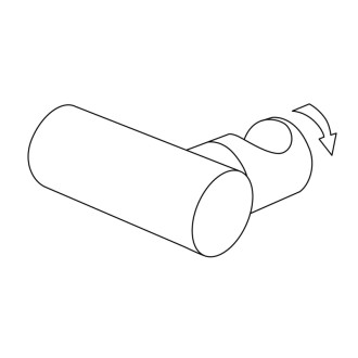 Deante ROUND okrúhly mosadzný nástenný držiak pre ručnú sprchu, chróm ANR_021U