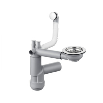 Deante SIPHON SPACE SAVER LUX pre jednodrez granitový bez výpustu click-clack ZXY_9917