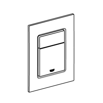 Ovládacie tlačidlo Grohe Skate Cosmopolitan S plast kartáčovaný Cool Sunrise 37535GN0