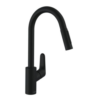Drezová batéria Hansgrohe Focus M41 s vyťahovacou sprškou, 2 prúdy matná čierna 31815670