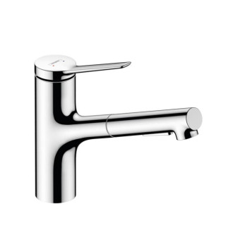 Drezová batéria Hansgrohe Zesis s vyťahovacou sprškou, 2 prúdy chróm 74800000