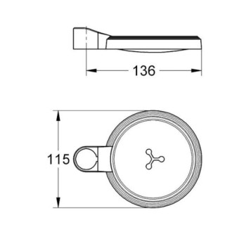 Mydelnička Grohe transparent G27206000