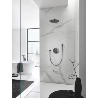 Hlavová sprcha Grohe Rainshower Cosmopolitan Metal vrátane sprchového ramena Hard Graphite 26066A00