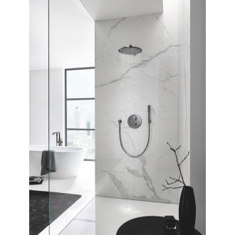 Hlavová sprcha Grohe Rainshower Cosmopolitan Metal vrátane sprchového ramena Hard Graphite 26066A00
