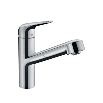 Drezová batéria Hansgrohe Focus M42 s vyťahovacou spŕškou chróm 71814000