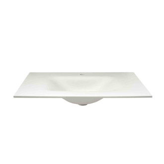 Nábytkové umývadlo Naturel Verona biela mat otvor pre batériu uprostred VE8653BM