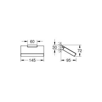Držiak toaletného papiera Grohe Selection Cube chróm G40781000