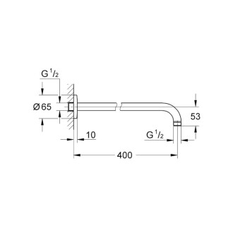 Sprchové rameno Grohe Tempesta new chróm 27851000