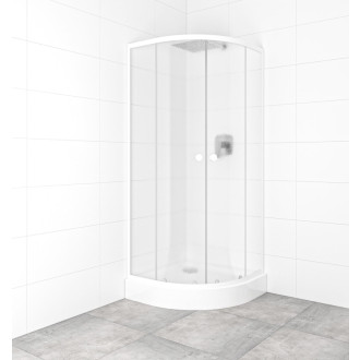Set sprchovacieho kúta a vaničky, štvrťkruh 80x80 cm Multi Basic SIKOBKMUS80CH0