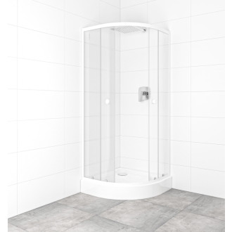 Set sprchovacieho kúta a vaničky, štvrťkruh 80x80 cm Multi Basic SIKOBKMUS80CH0