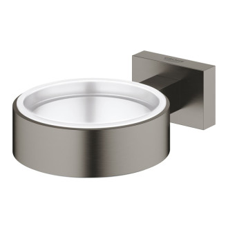 Držiak pohárov Grohe Essentials Cubebez pohára kartáčovaný Hard Graphite 40508AL1