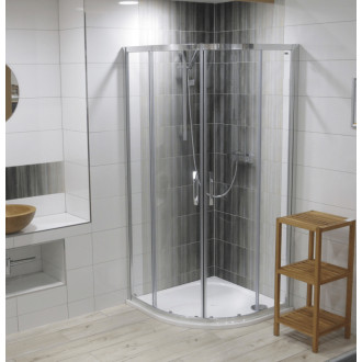 Sprchovací kút štvrťkruh 90x90 cm Huppe Next 140604.069.322