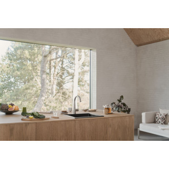 Drezová batéria Hansa Designo s otočným ramienkom brúsená oceľ 5101228380