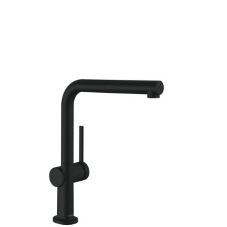 Drezová batéria Hansgrohe Talis s vyťahovacou spŕškou matná čierna 72845670