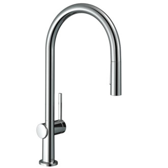 Drezová batéria Hansgrohe Talis s vyťahovacou sprškou, 2 prúdy chróm 72800000