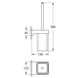 Wc kefa Grohe Selection Cube chróm 40857000