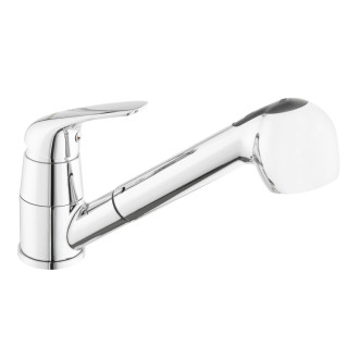 Drezová batéria S-Line Pro s vyťahovacou sprškou, 2 prúdy chróm SIKOBSLPRO283