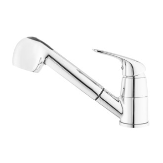 Drezová batéria S-Line Pro s vyťahovacou sprškou, 2 prúdy chróm SIKOBSLPRO283