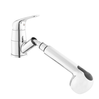 Drezová batéria S-Line Pro s vyťahovacou sprškou, 2 prúdy chróm SIKOBSLPRO283