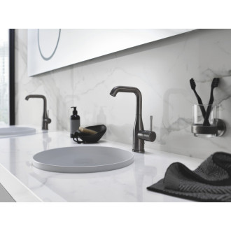 Mydelnička Grohe Essentials bez pohára kartáčovaný Hard Graphite G40369AL1