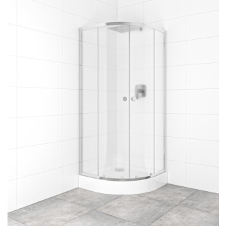 Set sprchovacieho kúta a vaničky, štvrťkruh 80x80 cm Multi Basic SIKOBKMUS80CRCH