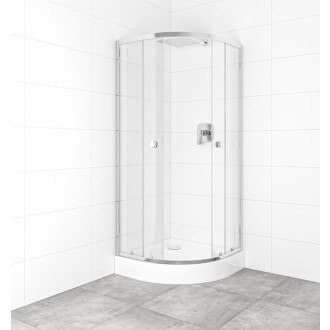 Set sprchovacieho kúta a vaničky, štvrťkruh 80x80 cm Multi Basic SIKOBKMUS80CRCH