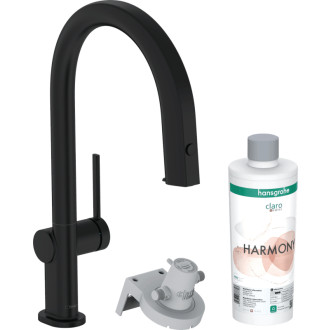 Drezová batéria Hansgrohe Aqittura bez výpuste matná čierna 76800670