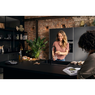 Drezová batéria Hansgrohe Aqittura bez výpuste matná čierna 76803670