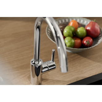 Drezová batéria Hansa Vantis s otočným ramienkom chróm 52202267