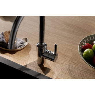 Drezová batéria Hansa Vantis s otočným ramienkom chróm 52202267