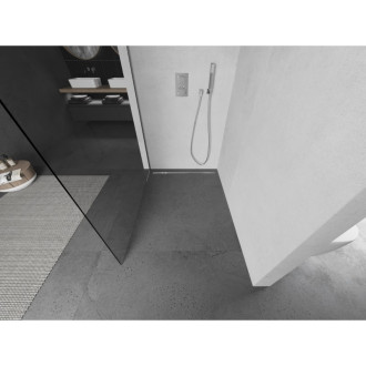 Mexen Kyoto Walk-in sprchová stena 135 x 200 cm, 8 mm transparentná, kov brúsený pištoľou - 800-135-101-95-00