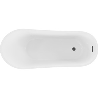 Mexen Alta voľne stojaca vaňa 170 x 75 cm, biela, čierny prepad - 52141707500-70