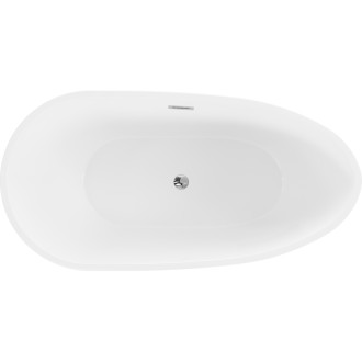 Mexen Eos voľne stojaca vaňa 170 x 75 cm, biela, chrómový prepad - 52471707500-01