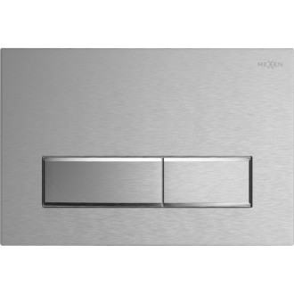 Mexen FENIX 09 Splachovacie tlačidlo, chróm / brúsená oceľ 600991