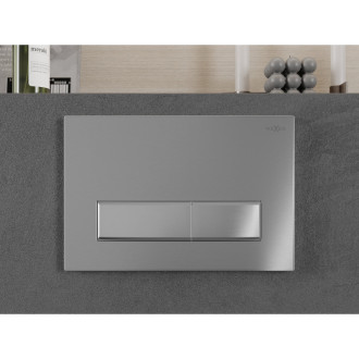Mexen FENIX 09 Splachovacie tlačidlo, chróm / brúsená oceľ 600991