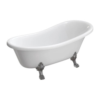 Omnires ATENA COMFORT M+ voľne stojaca vaňa, 168 x 76 cm, biely lesk ATENA168BP