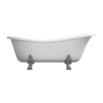 Omnires ATENA COMFORT M+ voľne stojaca vaňa, 168 x 76 cm, biely lesk ATENA168BP